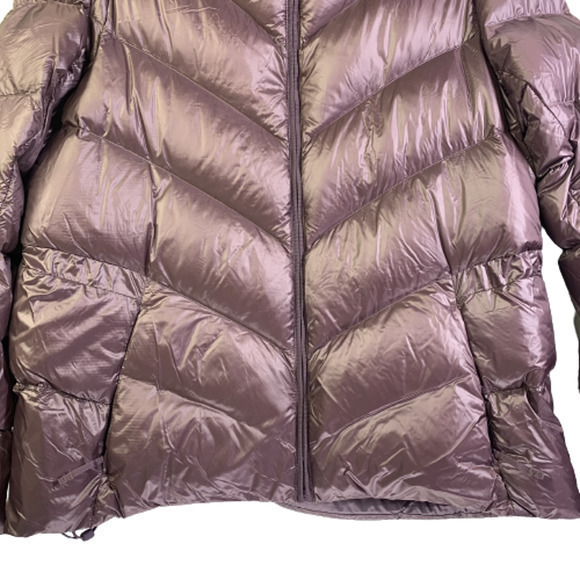 ATHLETA Lilac Purple Goose Down Puffer Coat - Picture 5 of 13